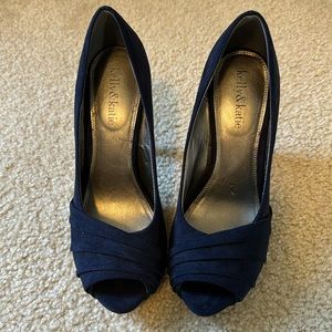 Kelly & Katie Blue Suede High Heels